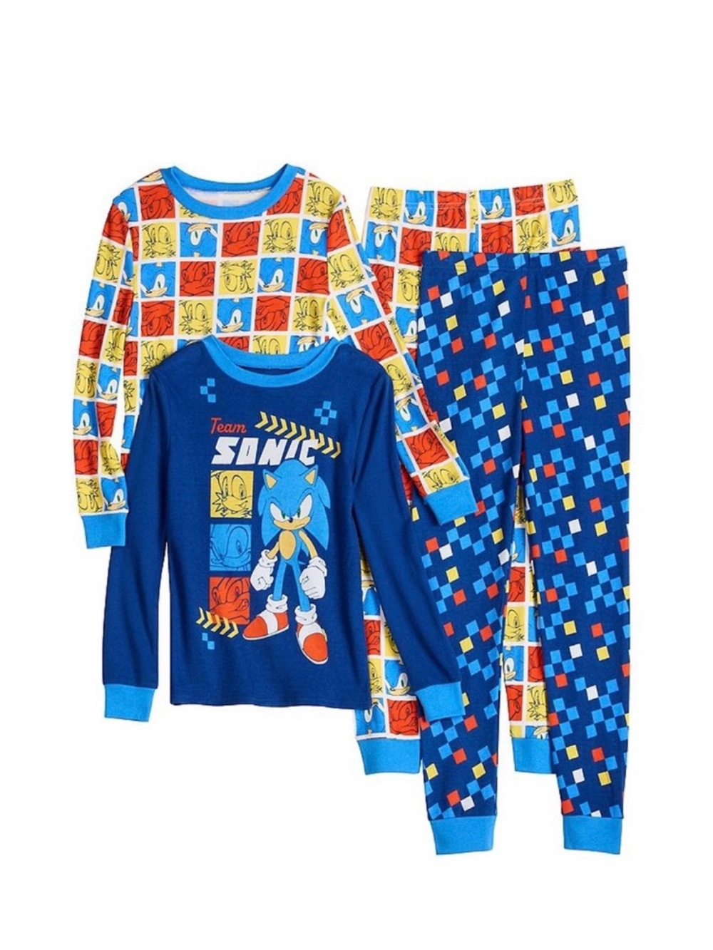 2pairs- Sonic the Hedgehog Blue Kids Pajamas